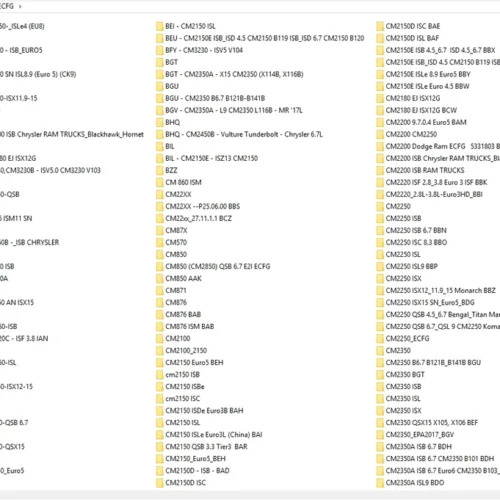 Cummins MetaFiles Mega Pack – 140GB Professional Calibration Library